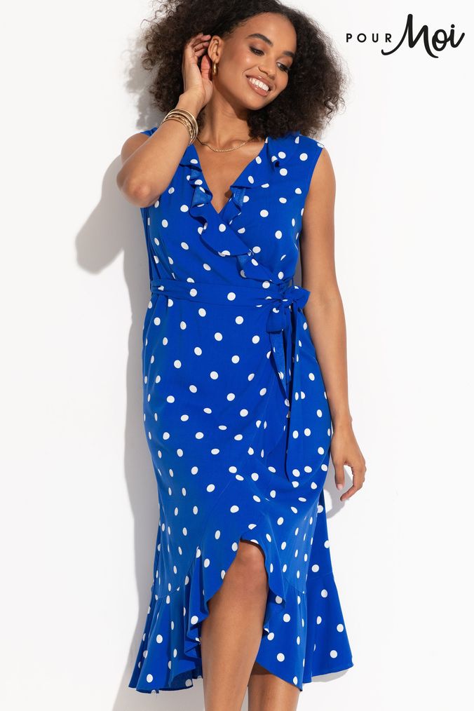 Next polka dot wrap dress sale