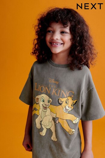 Charcoal Grey Oversized Lion King License T-Shirt (3-16yrs) (Q75621) | £14 - £19