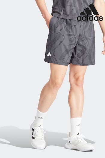 adidas Black Club Tennis Graphic Shorts (Q75625) | £38