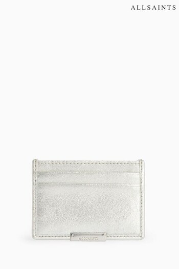 AllSaints Silver Dove Card Holder (Q75637) | £39