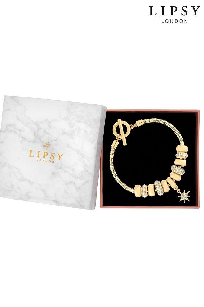 Lipsy rose online gold bracelet