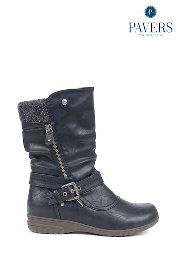 Pavers Slouch Calf Boots (Q75653) | £48