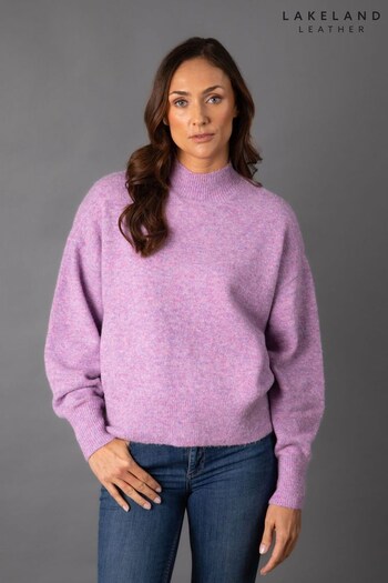 Lakeland Clothing Purple Sheeka High Neck Jumper (Q75772) | £40