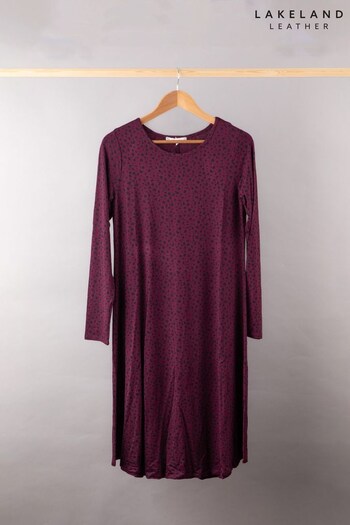 Lakeland Clothing drawstring Red Hannah Leopard Spot Dress (Q75785) | £35