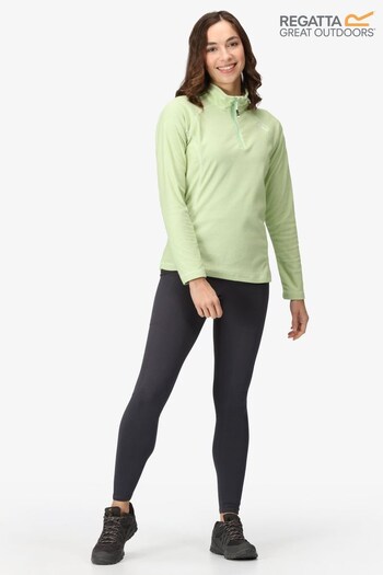 Regatta Womens Green Montes Half Zip Fleece (Q76062) | £21