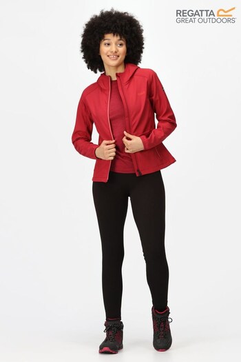 Regatta Womens Red Arec LII Softshell Jacket (Q76102) | £49