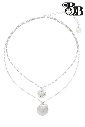 Bibi Bijoux Silver Tone 'Love Hearts' Layered Necklace (Q76196) | £25