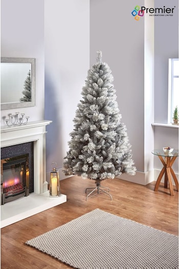 Premier Decorations Ltd Grey 6ft Snow Tipped Fir PVC Christmas Tree with Cashmere Tips (Q76202) | £120
