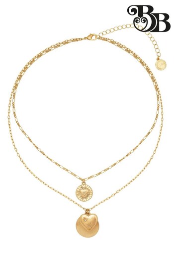 Bibi Bijoux Gold Tone 'Love Hearts' Layered Necklace (Q76226) | £25