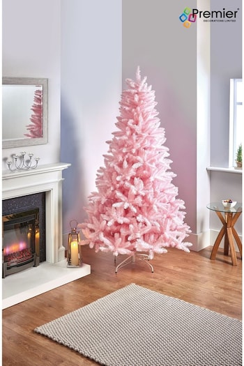 Premier Decorations Ltd Blush Pink 1.8M Rosewood Pine PVC Christmas Tree (Q76230) | £95