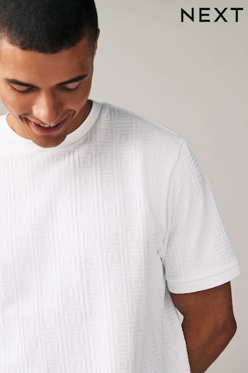 White Texture T-Shirt (Q76233) | £24