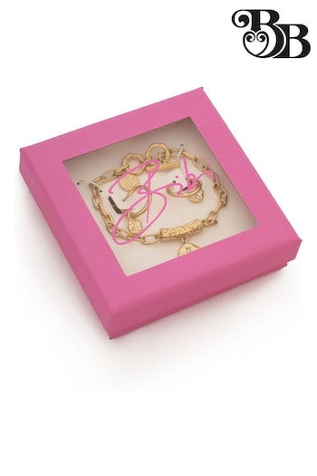 Bibi Bijoux Gold Tone 'Radiance' Bracelet and Earrings Set (Q76249) | £30