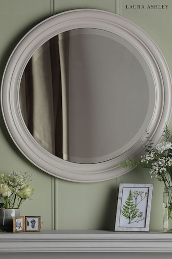 Laura Ashley White Tate Wooden Mirror (Q76467) | £220