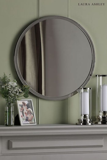 Laura Ashley Chrome Harrington Polished Nickel Mirror (Q76470) | £170