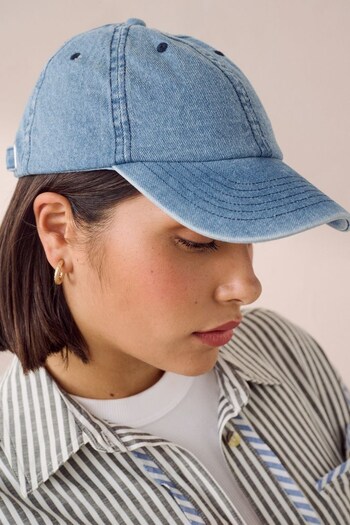 Washed Denim Cap Unisex (Q76525) | £14