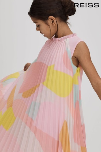 Reiss Multi Pixie Teen Pleated Ruffle Dress (Q76616) | £80