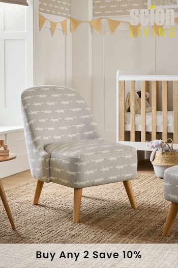Scion Little Fox Shadow Grey Blom Chair (Q76631) | £250
