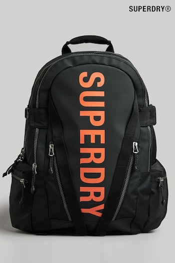 Superdry Black Mountain Tarp Graphic Backpack (Q76653) | £60