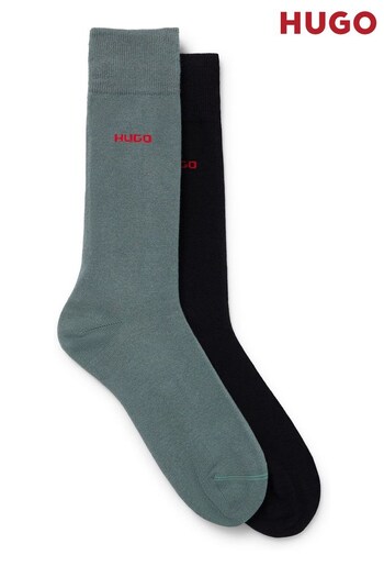 HUGO Grey Socks 2 Pack (Q76763) | £13