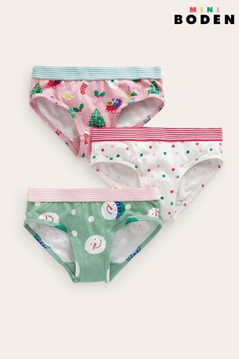 Boden Pink Joggers 3 Pack Knickers (Q76869) | £21 - £23