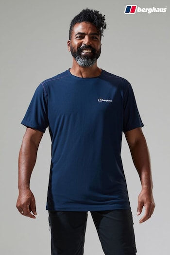 Berghaus Mens Blue 24/7 Crew Short Sleeve Tech T-Shirt (Q76925) | £30