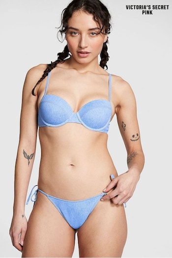 Victoria's Secret PINK Blue Push Up Bikini Top (Q76938) | £30