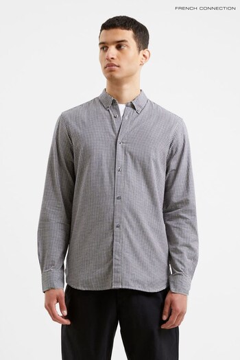 French Connection Blue Gingham Long Sleeve Shirt (Q76972) | £35