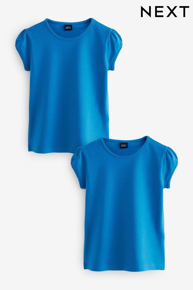 Plain blue t shirt for girls shop