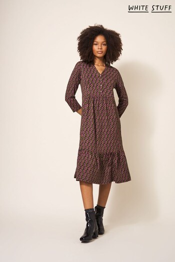 White Stuff Naya Jersey Purple Dress (Q77284) | £65