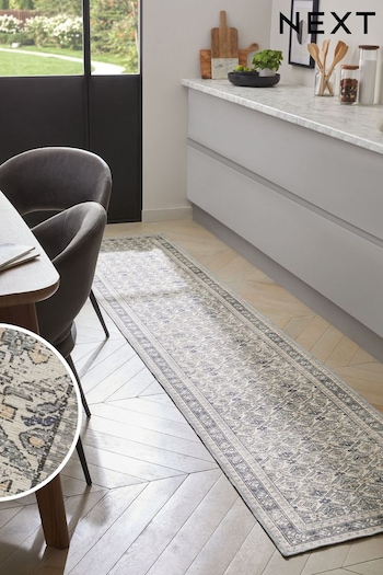 Natural Washable Beatrice Oriental Runner (Q77418) | £45 - £65