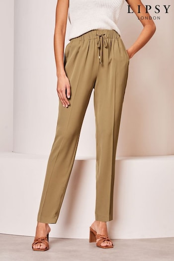 Lipsy Camel Smart Tapered ANDERSON Trousers (Q77460) | £36