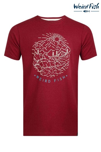 Weird Fish Pink Lakes & Peaks Graphic T-Shirt (Q77483) | £25