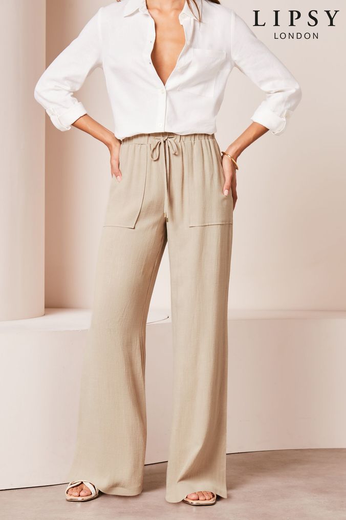 Ladies cream trousers size 14 best sale