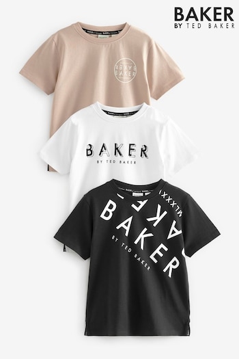 Baker by Ted Baker Graphic T-Shirts lil 3 Pack (Q77823) | £32 - £36
