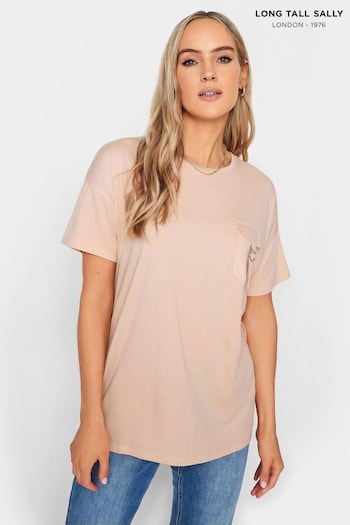 Long Tall Sally Pink Utility Pocket T-Shirt (Q77961) | £19