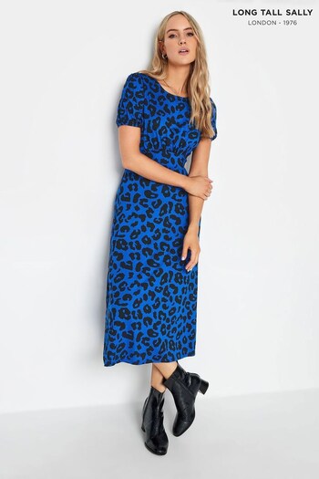 Long Tall Sally Blue Midi Tea Dress (Q77964) | £31