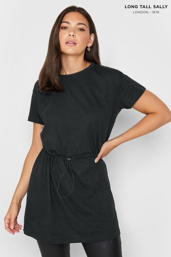 Long Tall Sally Black Toggle Front Tunic Top (Q77974) | £19