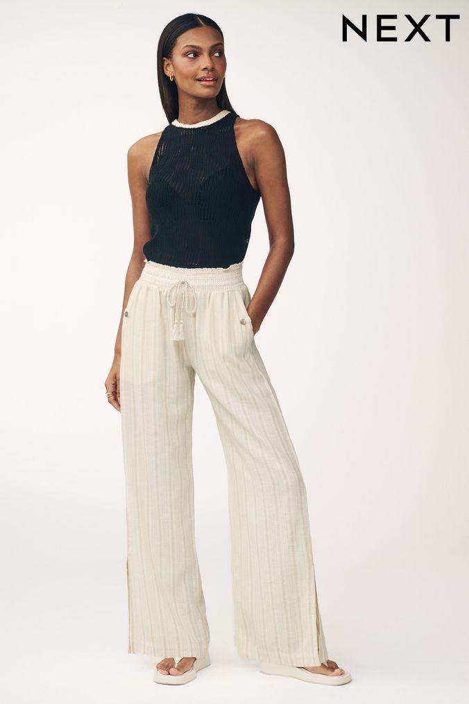 Emporio Armani Kids straight-leg trousers - White