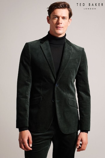 Ted Baker Green Durhamj Cotton Cord Smart Jacket (Q78115) | £295