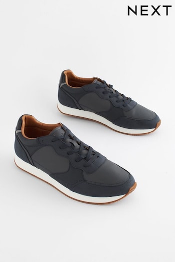 Navy Trainers (Q78201) | £38
