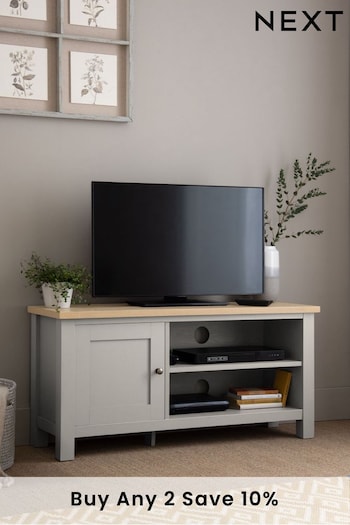 Dove Grey Malvern Oak Effect Up to 50 inch TV Unit (Q78223) | £199