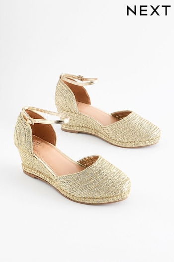 Gold Forever Comfort® Closed Toe Wedges (Q78228) | £42