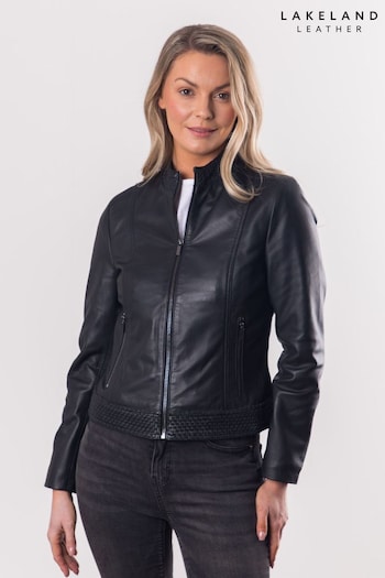 Lakeland Leather Anthorn Leather Black Jacket (Q78272) | £199