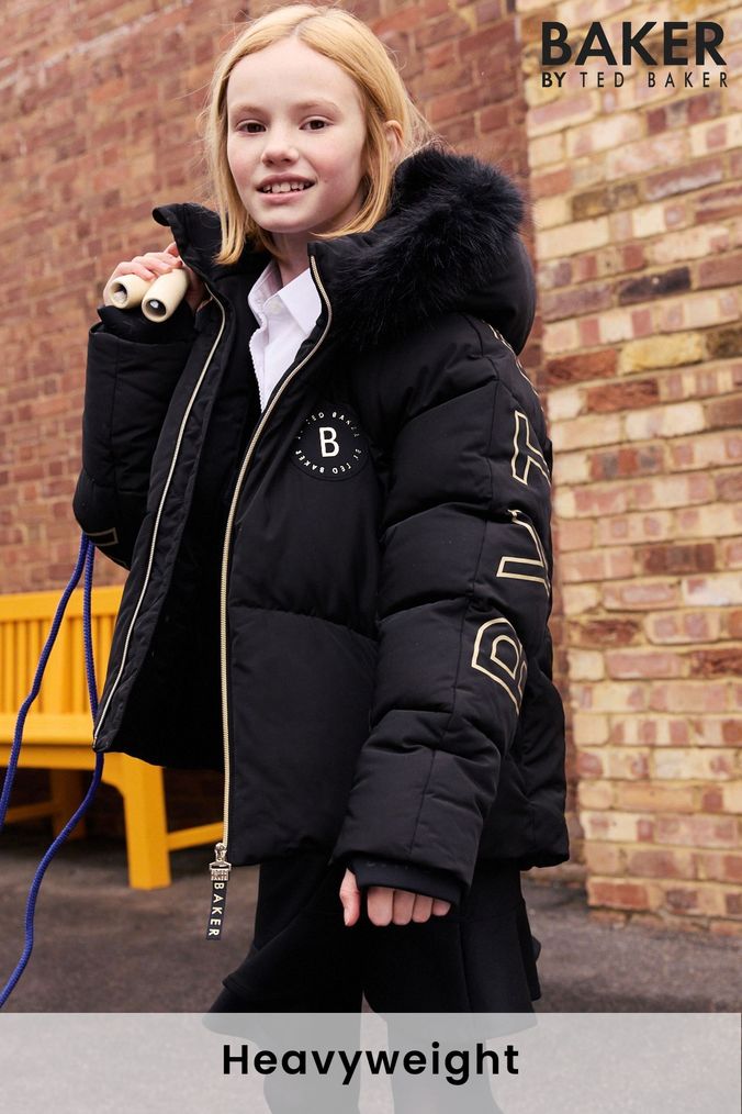 Girls shower proof coat new arrivals