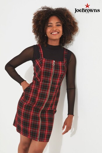 Joe Browns Red Check It Out Zip Up Dress (Q78457) | £50