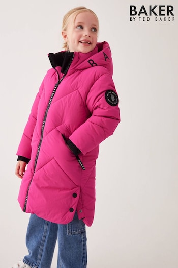 Baker by Ted Baker Pink Shower Resistant Padded Coat (Q78492) | £79 - £85