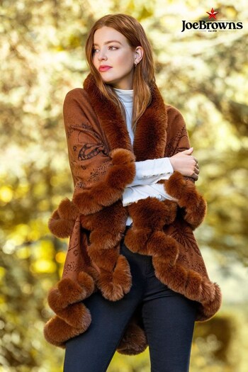 Joe Browns Brown Wrapped In Luxury Faux Fur Wrap Cover-Up (Q78667) | £74