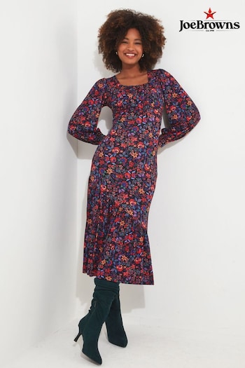 Joe Browns Purple Petite Lola Floral Jersey Dress (Q78680) | £54