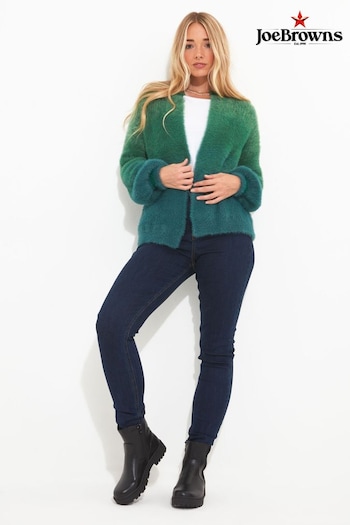 Joe Browns Green Ibiza Fluffy Knit Cardigan (Q78712) | £70