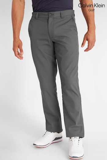 Calvin Klein Golf Black Regular Fit Tech Warm Trousers Cinza (Q78714) | £70